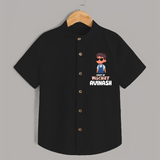 Chief of Mischief Shirt | Personalized Baby Shirt for the Little Mischief Maker - BLACK - 0 - 6 Months Old (Chest 23")