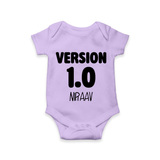 Version 1.0 Romper/onesie | Custom Baby Romper/onesie for the Original Sibling - LILAC - New Born (Chest 14")