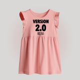 Version 2.0 Baby Frock | Personalized Baby Frock for the Updated Edition - BABY PINK - 0 - 3 Months Old (Chest 17")