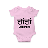 Didi Romper/onesie | Custom Baby Romper/onesie for the Loving Big Sister - BABY PINK - New Born (Chest 14")