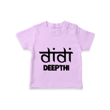 Didi T-shirt | Custom Baby T-shirt for the Loving Big Sister - LILAC - 0-5 Months Old (Chest 17")