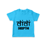 Didi T-shirt | Custom Baby T-shirt for the Loving Big Sister - SKY BLUE - 0-5 Months Old (Chest 17")