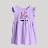Lil Sister Baby Frock | Custom Baby Frock for the Little Sister - LILAC - 0 - 3 Months Old (Chest 17")