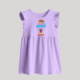 Ram Navami Baby Frock – Hindi Edition - LILAC - 0 - 3 Months Old (Chest 17")