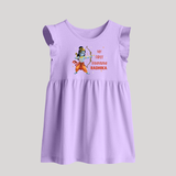 Ram Navami First Festival Baby Frock - LILAC - 0 - 3 Months Old (Chest 17")
