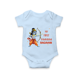 Ram Navami First Festival Baby Romper - BABY BLUE - New Born (Chest 14")