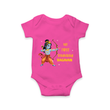 Ram Navami First Festival Baby Romper - HOT PINK - New Born (Chest 14")