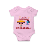 Ram Navami First Celebration Baby Romper - BABY PINK - New Born (Chest 14")