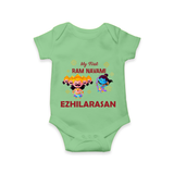 Ram Navami First Celebration Baby Romper - GREEN - New Born (Chest 14")