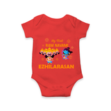 Ram Navami First Celebration Baby Romper - RED - New Born (Chest 14")
