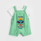 Little Ram Big Devotion – Personalized Kids Dungaree - GREEN - 0 - 5 Months Old (Chest 18")