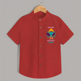 Little Ram Big Devotion – Personalized Kids Shirt - RED - 0 - 6 Months Old (Chest 23")