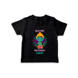 Little Ram Big Devotion – Personalized Kids T-Shirt - BLACK - 0-5 Months Old (Chest 17")