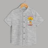 I Am Ram Bhakt – What’s Your Superpower? Kids Shirt - GREY - 0 - 6 Months Old (Chest 23")