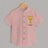 I Am Ram Bhakt – What’s Your Superpower? Kids Shirt - PEACH - 0 - 6 Months Old (Chest 23")