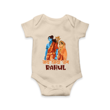 Victory to Sita and Ram Romper | Personalized Romper for Ram Jayanti - IVORY - New Born (Chest 14")