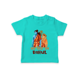 Victory to Sita and Ram T-Shirt | Personalized T-Shirt for Ram Jayanti - TEAL - 0-5 Months Old (Chest 17")