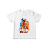 Jai Siya Ram Personalized Kids T-Shirt - WHITE - 0-5 Months Old (Chest 17")