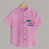 Jai Shri Ram Devotional Kids Shirt - BABY PINK - 0 - 6 Months Old (Chest 23")