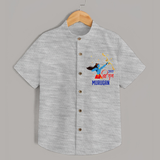 Jai Shri Ram Devotional Kids Shirt - GREY - 0 - 6 Months Old (Chest 23")