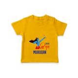 Jai Shri Ram Devotional Kids T-Shirt - CHROME YELLOW - 0-5 Months Old (Chest 17")