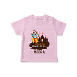 Ayodhya Ke Raja Shri Ramchandra Ki Jai Kids T-Shirt - BABY PINK - 0-5 Months Old (Chest 17")