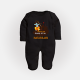 Ayodhya Ke Raja Shri Ramchandra Ki Jai Kids Fullbody suit - BLACK - New Born (Chest 7.5")