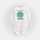 Ram Siya Ram Jai Jai Ram Kids Fullbody suit - WHITE - New Born (Chest 7.5")