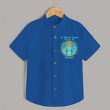 Ram Siya Ram Jai Jai Ram Kids Shirt - COBALT BLUE - 0 - 6 Months Old (Chest 23")