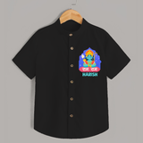 Ram Ram Personalized Kids Shirt - BLACK - 0 - 6 Months Old (Chest 23")