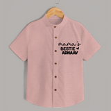 Mama's Bestie Shirt | Personalized Baby Outfit for Mama's Little Bestie - PEACH - 0 - 6 Months Old (Chest 23")