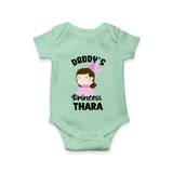Daddy's Princess Romper / Onesie | Custom Baby Outfit for Daddy's Darling - MINT GREEN - New Born (Chest 14")