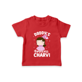 Daddy's Princess T-Shirt | Custom Baby Outfit for Daddy's Darling - RED - 0-5 Months Old (Chest 17")