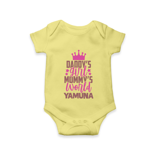Daddy's Girl Mommy's World Romper / Onesie | Personalized Baby Romper / Onesie for Daddy's Girl
