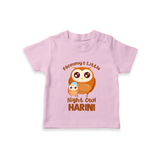 Mommy's Little Night Owl T-Shirt | Personalized Baby T-Shirt for the Little Night Owl - BABY PINK - 0-5 Months Old (Chest 17")
