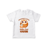 Mommy's Little Night Owl T-Shirt | Personalized Baby T-Shirt for the Little Night Owl - WHITE - 0-5 Months Old (Chest 17")