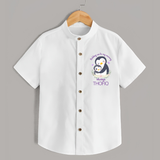 Holding On To My Mummy Always Shirt | Custom Baby Shirt for Mommy's Little One - WHITE - 0 - 6 Months Old (Chest 23")