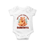Born To Rule Nana's Heart Romper / Onesie | Personalized Baby Romper / Onesie for Nana's Little Ruler - WHITE - New Born (Chest 14")