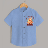 Born To Rule Nana's Heart Shirt | Personalized Baby Shirt for Nana's Little Ruler - SKY BLUE - 0 - 6 Months Old (Chest 23")
