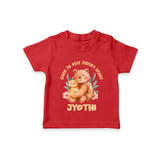 Born To Rule Nana's Heart T-Shirt | Personalized Baby T-Shirt for Nana's Little Ruler - RED - 0-5 Months Old (Chest 17")