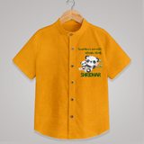 Grandma's Favourite Alarm Clock Shirt | Custom Baby Shirt for Grandma's Favorite - CHROME YELLOW - 0 - 6 Months Old (Chest 23")