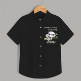 Grandma's Favourite Alarm Clock Shirt | Custom Baby Shirt for Grandma's Favorite - BLACK - 0 - 6 Months Old (Chest 23")