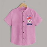 Nana Nani Ke Aankhon Ka Tara Shirt | Personalized Baby Shirt for Nana and Nani's Jewel - BABY PINK - 0 - 6 Months Old (Chest 23")