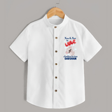Nana Nani Ke Aankhon Ka Tara Shirt | Personalized Baby Shirt for Nana and Nani's Jewel - WHITE - 0 - 6 Months Old (Chest 23")