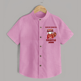 Nani Ke Ghar Ka Superstar Shirt | Custom Baby Shirt for Nani's Superstar - BABY PINK - 0 - 6 Months Old (Chest 23")