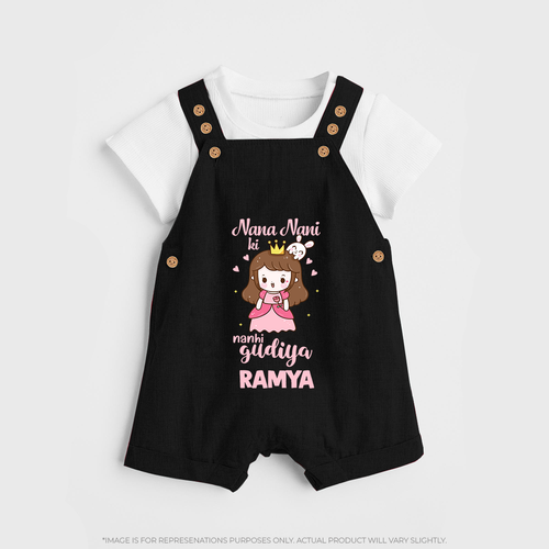 Nana Nani Ki Nanhi Gudiya Dungaree Set | Custom Baby Dungaree Set for Nani and Nani's Little Princess