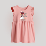 Bossy Like My Bua Baby Frock | Personalized Baby Frock for Bua's Little Boss - BABY PINK - 0 - 3 Months Old (Chest 17")