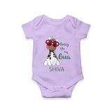 Bossy Like My Bua Romper / Onesie | Personalized Baby Romper / Onesie for Bua's Little Boss - LILAC - New Born (Chest 14")