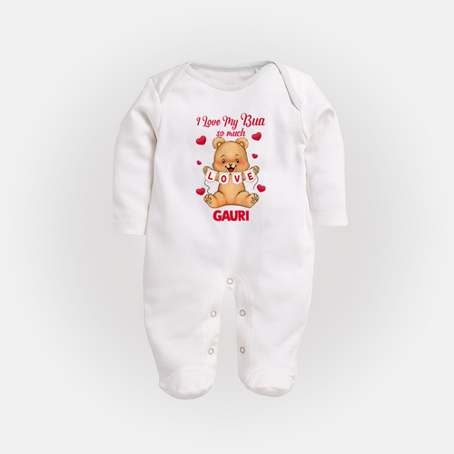 I Love My Bua So Much Sleep Suit / Full Sleeve Body Suit | Custom Baby Sleep Suit / Full Sleeve Body Suit for Bua's Little Love