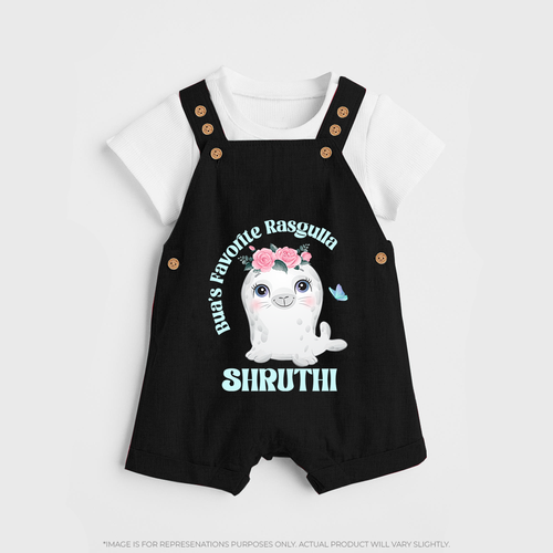 Bua's Favourite Rasagulla Dungaree Set | Personalized Baby Dungaree Set for Bua's Favorite